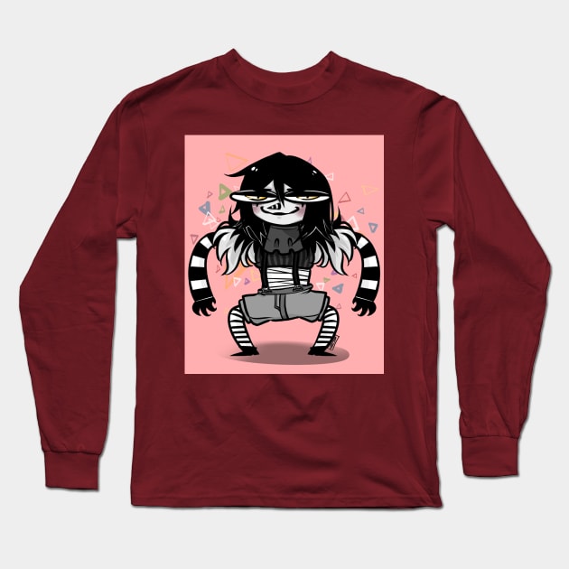 Laughing Jack Long Sleeve T-Shirt by Art by Amara